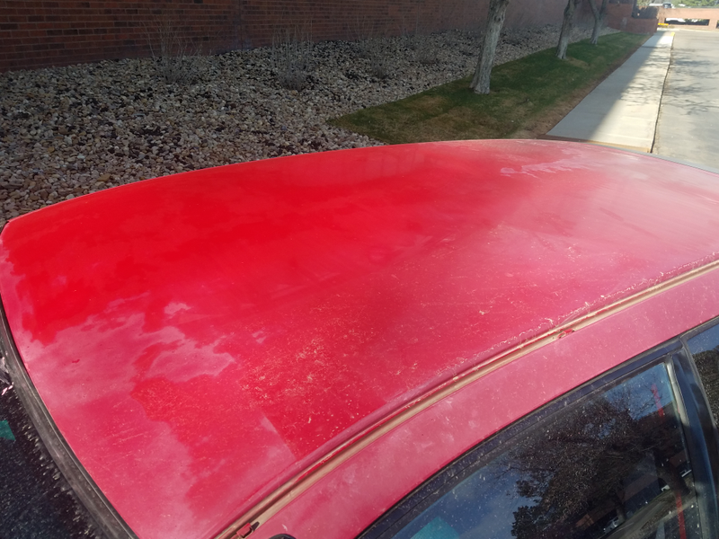 FROM driver front, polished portion is to the left in this angle